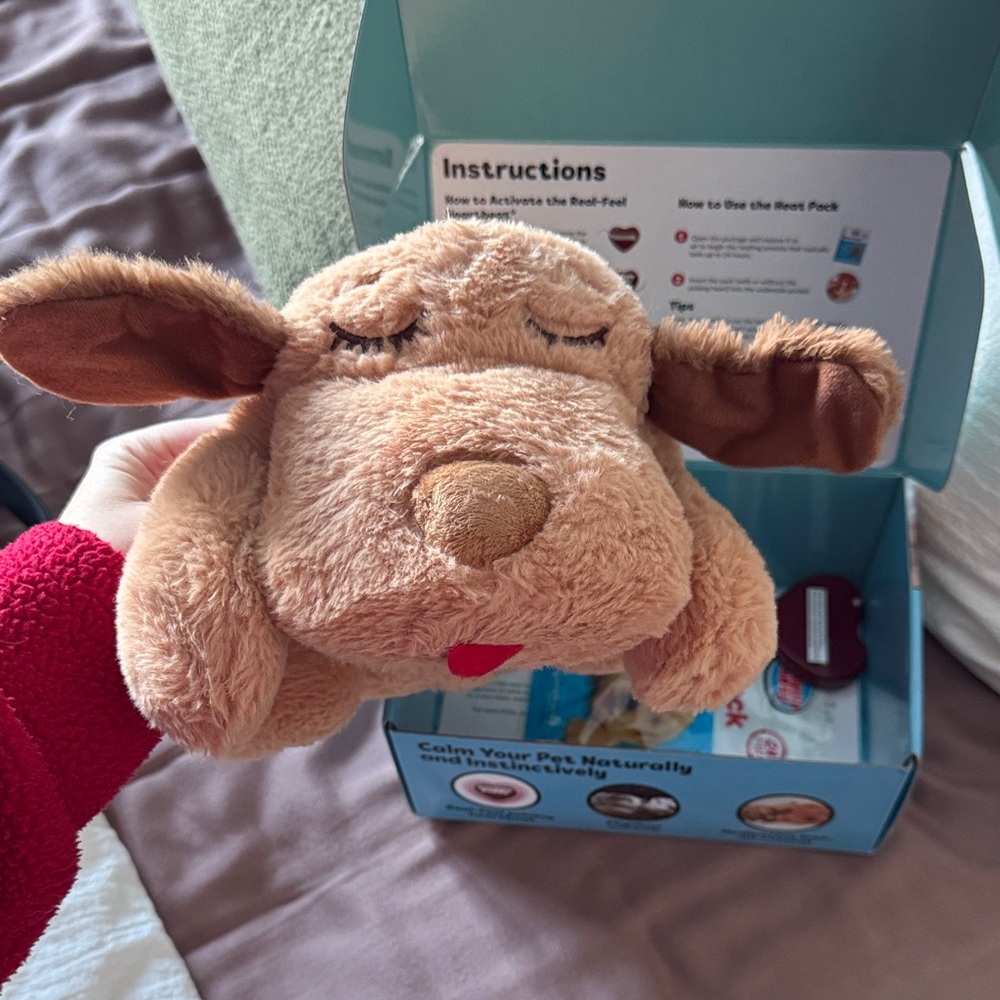 Cozy Brown Plush Dog Toy